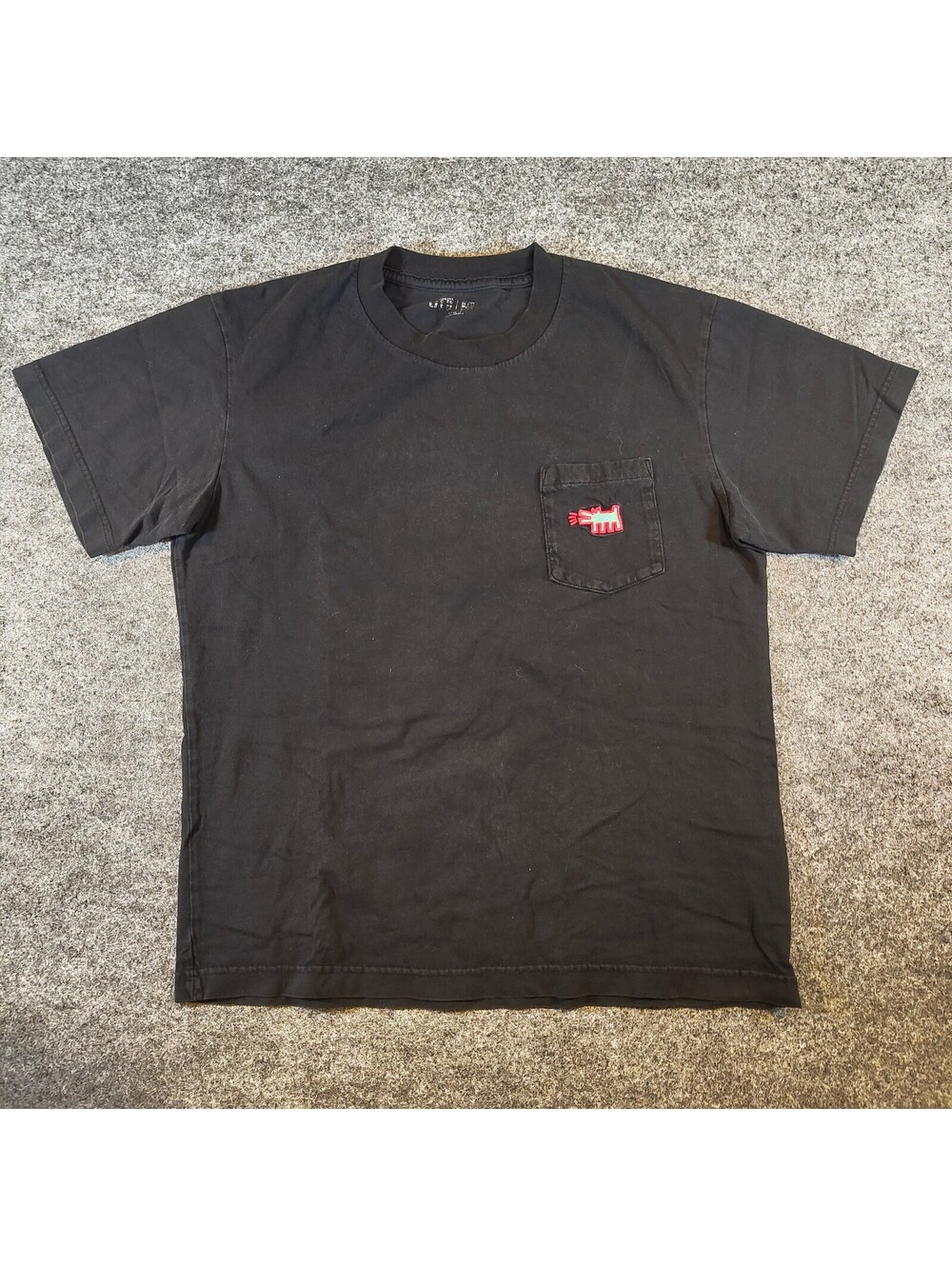 Uniqlo UT Keith Haring Pocket Graphic T-Shirt Black Men's XS